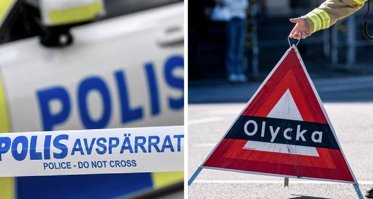 polis, Halland, Arbetsplatsolycka, Olycka